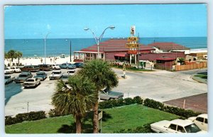 CLEARWATER BEACH, Florida FL ~ Roadside PALM PAVILION Beach Resort 1972 Postcard