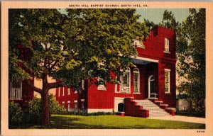 South Hill Baptist Church, South Hill VA Vintage Postcard L78
