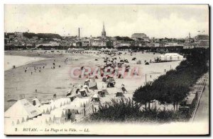Old Postcard Royan The Beach and the City