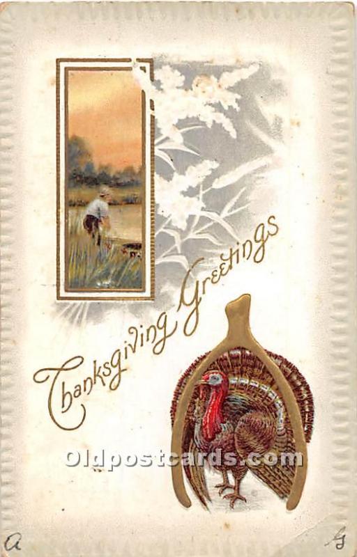 Thanksgiving Old Vintage Antique Postcard Post Card, hol061968