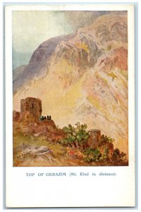 c1910 Top of Mount Gerizim (Mt. Ebal in Distance) Nablus Palestine Postcard