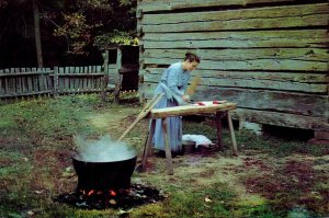 Tennesse TVA's Land Between The Lakes Laundry Day At The Homeplace