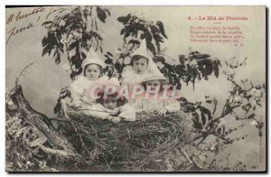 Old Postcard Fantasy nest Pierrots