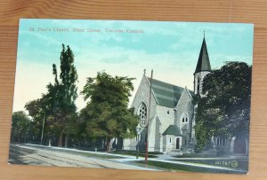 St.Paul's Church Bloor Street   Toronto Canada Vintage Postcard (H1D)