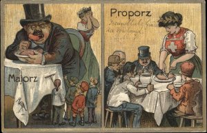 Switzerland  Political Satire Rich vs. Poor Communism? Socialism? Postcard