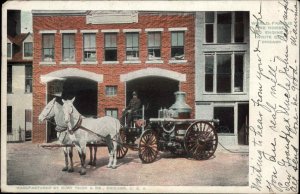 Chicago IL White City Amusement Park Fire Station c1910 Postcard