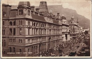 South Africa Adderley Street Cape Town Vintage Postcard C196