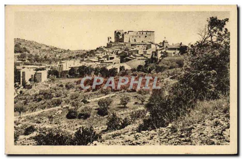 Old Postcard Greoux Les Bains General View