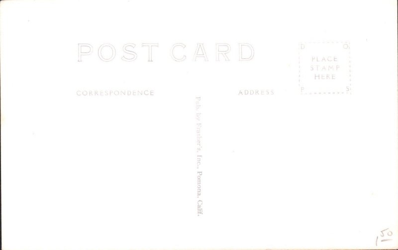 The Dining Room Scotty's Castle Death Valley CA 1940s Vintage Postcard RPPC PC6