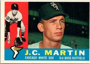 1960 Topps Baseball Card J C Martin Chicago White Sox sk10525