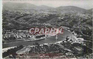 Modern Postcard Condrieu Rhone Overview on the Rhone and the Monts du Pilat