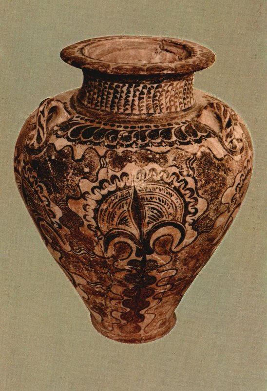 Postcard Heraklion Museum Creta Knossos Vase Heraklion Greece 