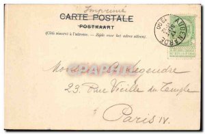 Old Postcard Belgium Oudenaarde Town Hall fireplace