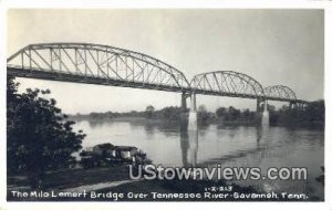 Real Photo - Milo Lemert Bridge - Savannah, Tennessee