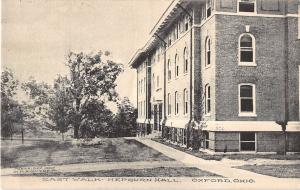 Oxford Ohio outside view east walk to Hepburn Hall antique pc (Z6286)