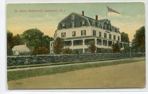 Dr Bates Maplewood Jamestown Rhode Island 1910c postcard