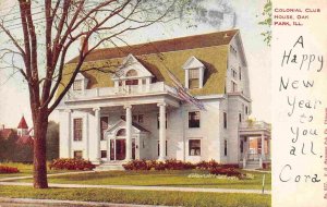 Colonial Club House Oak Park Illinois 1907 postcard