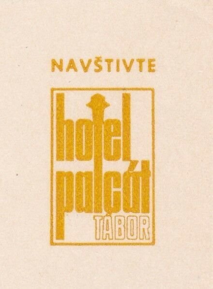 Czechoslovakia Navstivte Hotel Palcat Tabor Vintage Luggage Label sk4444