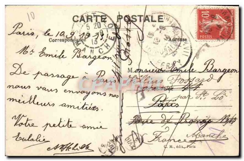 Postcard Old Paris Place de la Republique