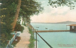 Wiers New Hampshire Lake Winnipesaukee Shore Path Litho Postcard Unused