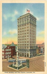 PA, Lancaster, Pennsylvania, Penn Square, Greist Building, Curteich