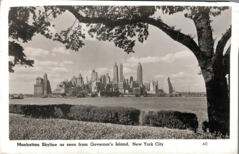 USA Manhattan Skyline as seen from Governor's Island New York City 01.77