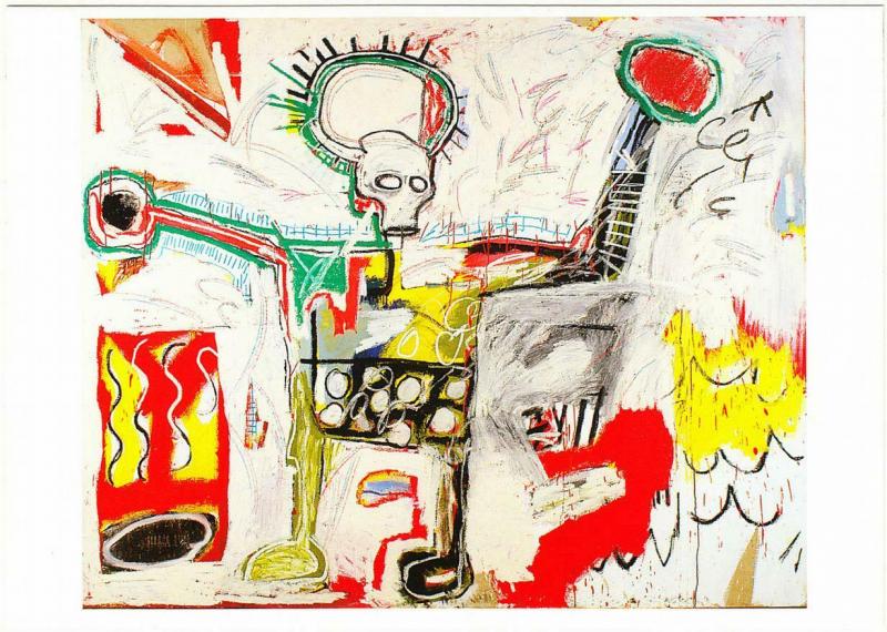 Untitled 1982 Painting by Jean-Michel Basquiat Art Postcard
