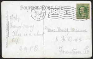 Main Street Looking North Butler Pennsylvania Used c1909