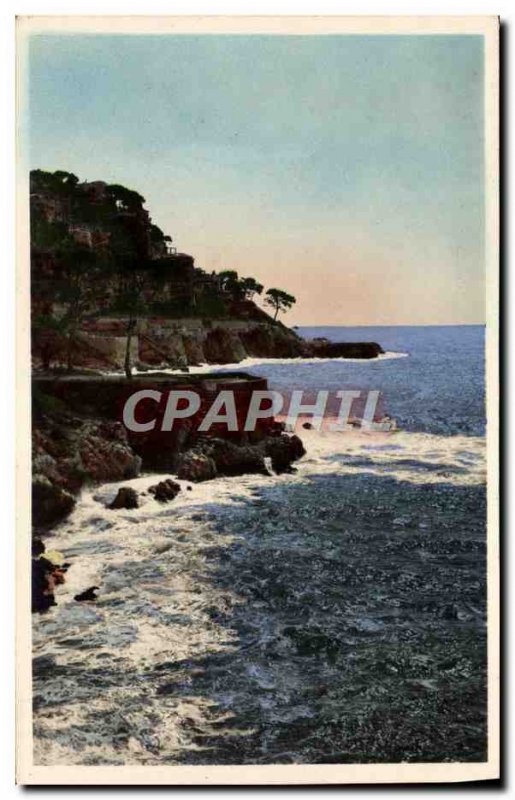 Old Postcard Cote D & # 39Azur Backlight