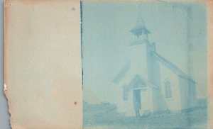 Vintage Postcard 1910's Portrait Hillsdale Church Moved To Petersburg VA Photo