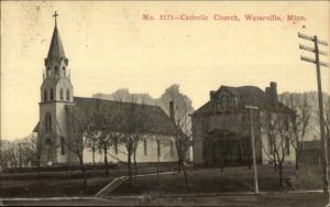Waterville MN Catholic Church c1910 Postcard