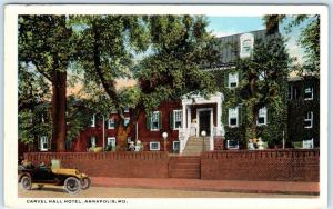 ANNAPOLIS, Maryland  MD    CARVEL HALL HOTEL   ca 1920s      Postcard