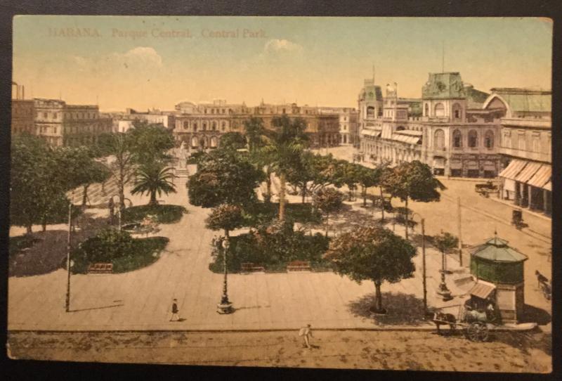 Postcard Unused Central Park Havana Cuba No 98 LB
