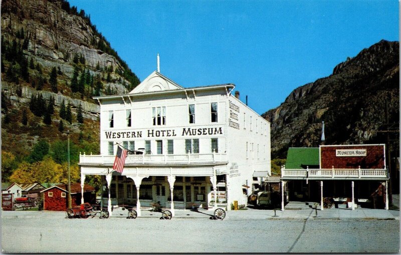 Vtg Ouray Colorado CO Western Hotel Museum Old Chrome View Postcard