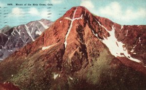 Vintage Postcard 1911 Mount of the Holy Cross Peak Summit Attraction Colorado CO