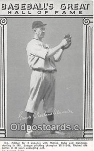 Grover Cleveland Alexander Baseball Postcard Base Ball Post Card Printed 1977...