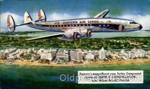 Miami Beach, FL USAAirline, Airplane Postcard