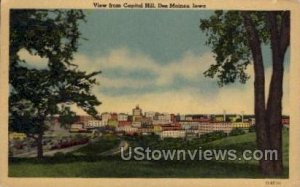 View from Capitol Hill - Des Moines, Iowa IA