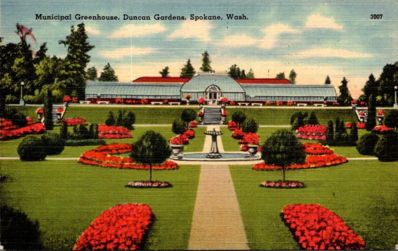 Washington Spokane Duncan Gardens Municipal Greenhouse 1944