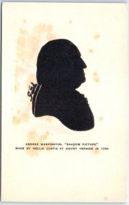 Postcard - George Washington, Shadow Picture - Mount Vernon, Virginia