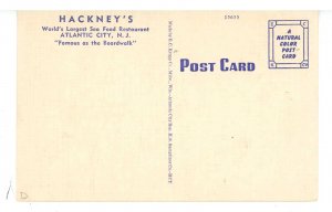 NJ - Atlantic City. Hackney's Sea Food Restaurant, Interior