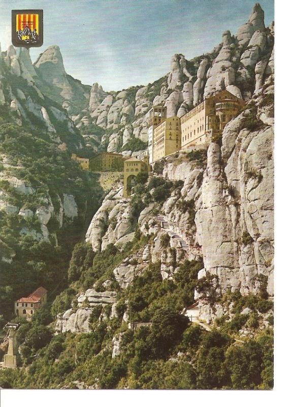 Postal 041345 : Montserrat. El Monasterio y Aereo del Llobregat