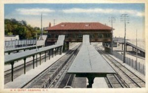 R.R. Depot, Ossining, NY, USA Railroad Train Depot Unused internal crease, co...