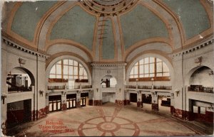 Rotunda Union Station Winnipeg Manitoba MB c1912 Postcard H7