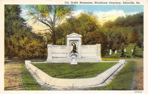 Colonel Drake Monument Woodlawn Cemetery - Titusville, Pennsylvania PA