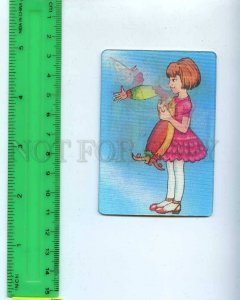 259120 USSR Zelma old toy Parsley Cartoon lenticular 3-D Pocket CALENDAR 1985 y