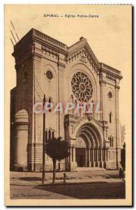 Epinal Old Postcard Notre Dame Church