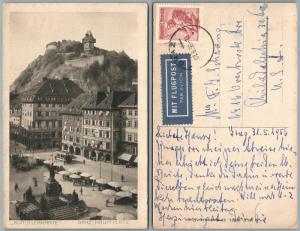 GRAZ HAUPTPLATZ  AUSTRIA VINTAGE POSTCARD w/ STAMP