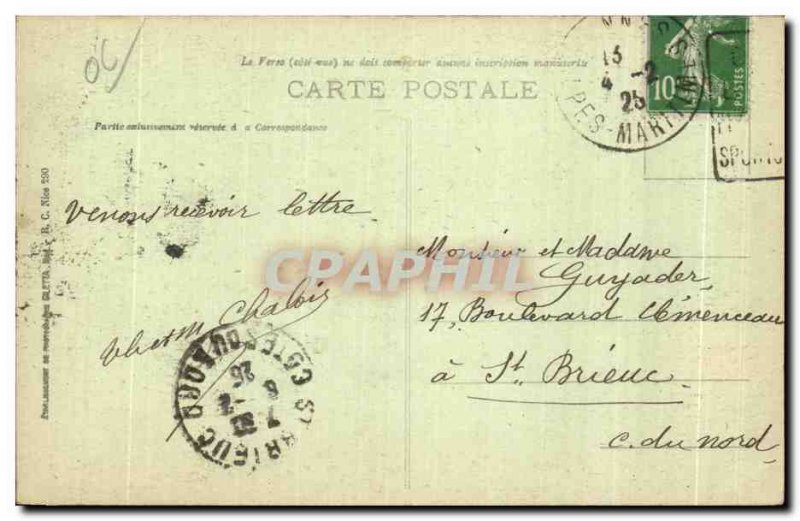 Old Postcard Monaco Prince's Palace Throne Hall