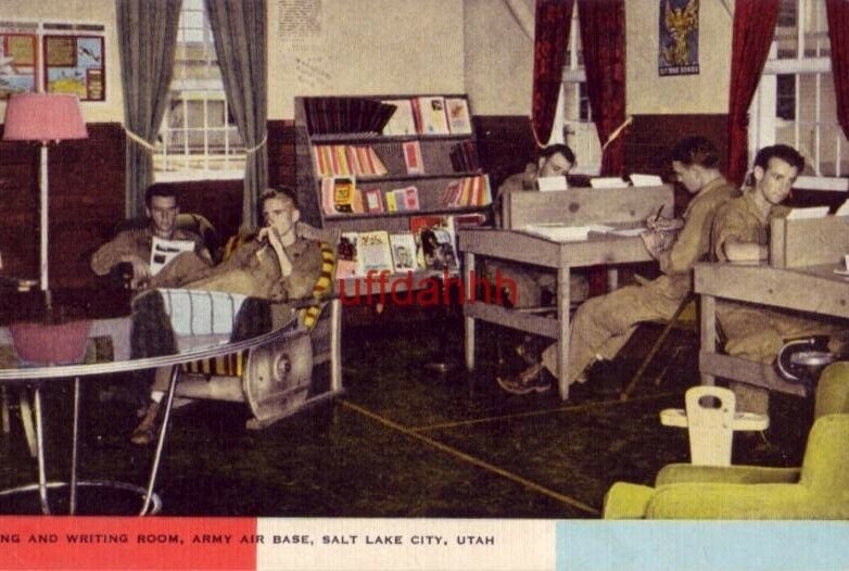 READING AND WRITING ROOM, ARMY AIR BASE, SALT LAKE CITY, UT Army Air Corps photo